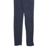 Calvin Klein Womens Slim Skinny Denim Jeans Blue Cotton Blend W24 L28 Zip