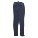 Calvin Klein Womens Slim Skinny Denim Jeans Blue Cotton Blend W24 L28 Zip