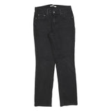 LEVI'S 505 Womens Black Regular Straight Denim Light W28 L32 Zip Cotton Blend