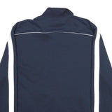STARTER Mens Navy Blue & White Zip Up Jacket XL Polyester Plain Sport Track