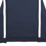 STARTER Mens Navy Blue & White Zip Up Jacket XL Polyester Plain Sport Track