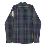 LA MARTINA Mens Green & Blue Checked Shirt S Cotton Button Down Polo Crest