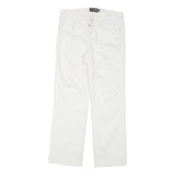 LEVI'S Womens Jeans White Regular Straight Denim W28 L26 Cotton Blend Zip