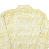 VALENTINA Womens Yellow Zip Jacket One Size Polyester Shiny Plain Casual