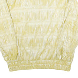 VALENTINA Womens Yellow Zip Jacket One Size Polyester Shiny Plain Casual