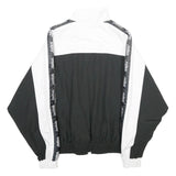 SNIPES Womens Black & White Zip Jacket XS Polyester Track Team Logo Casual