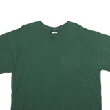 RUSSELL ATHLETIC Mens Green & N/A Pocket T-Shirt XL Short Sleeve Crew Neck Plain