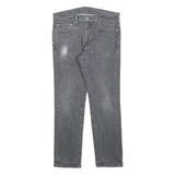 LEVI'S 511 Slim Mens Jeans Grey Slim Skinny Denim Medium W32 L27 Zip