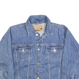 GENUINE BLUES Womens Blue Denim Jacket M Cotton Button Classic Casual