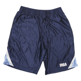 NBA Mens Shorts Blue & White Sports Casual L W32 Polyester Blend