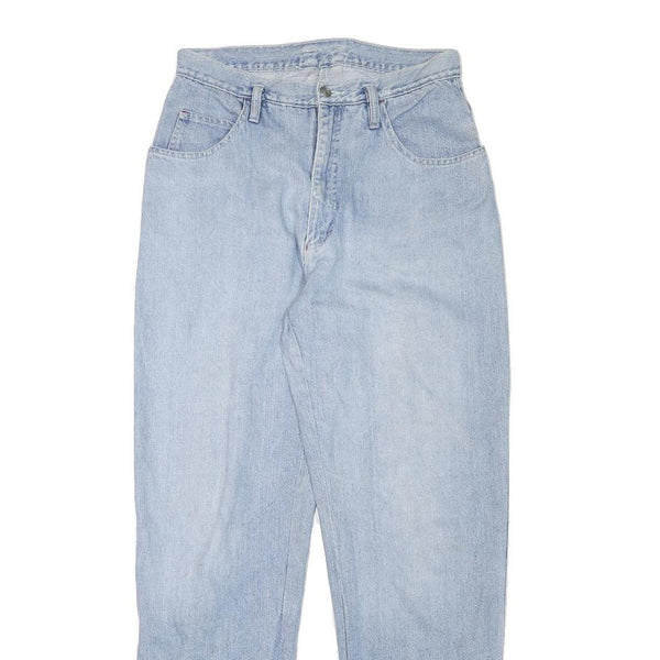 TEDDYS Womens Jeans Blue Relaxed Straight Denim Light W29 L30 Classic Casual Zip