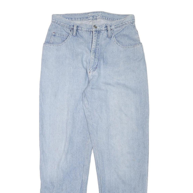 TEDDYS Womens Jeans Blue Relaxed Straight Denim Light W29 L30 Classic Casual Zip