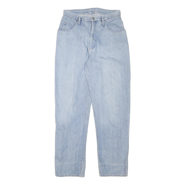 TEDDYS Womens Jeans Blue Relaxed Straight Denim Light W29 L30 Classic Casual Zip