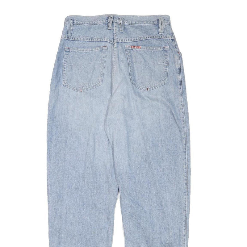 TEDDYS Womens Jeans Blue Relaxed Straight Denim Light W29 L30 Classic Casual Zip