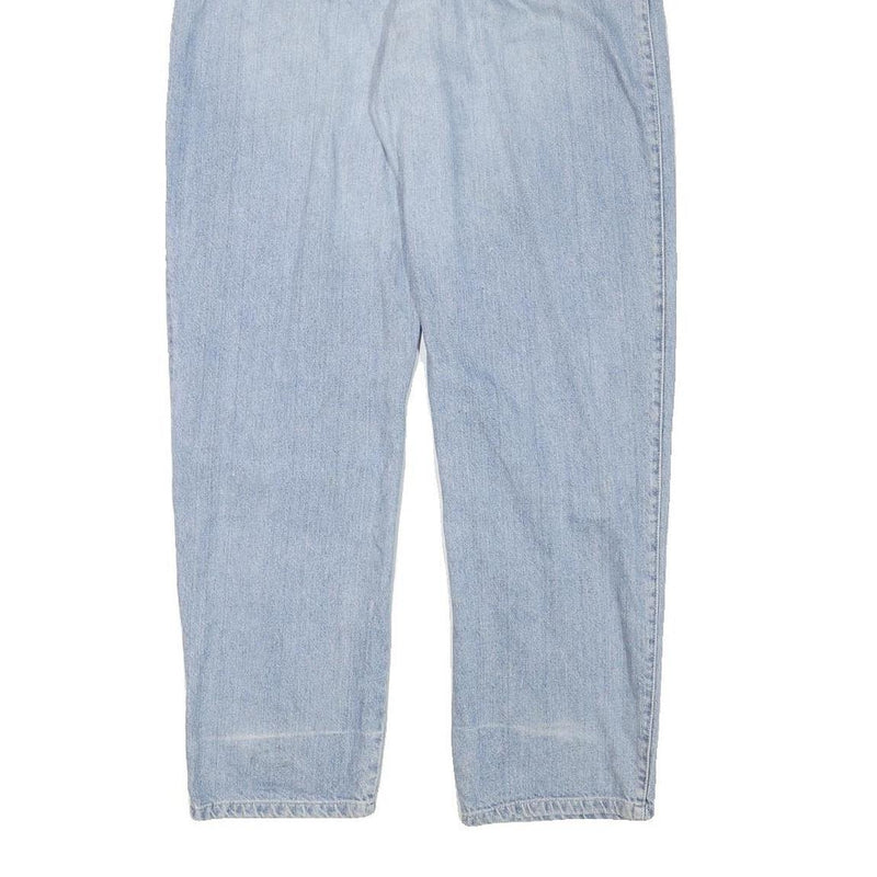 TEDDYS Womens Jeans Blue Relaxed Straight Denim Light W29 L30 Classic Casual Zip