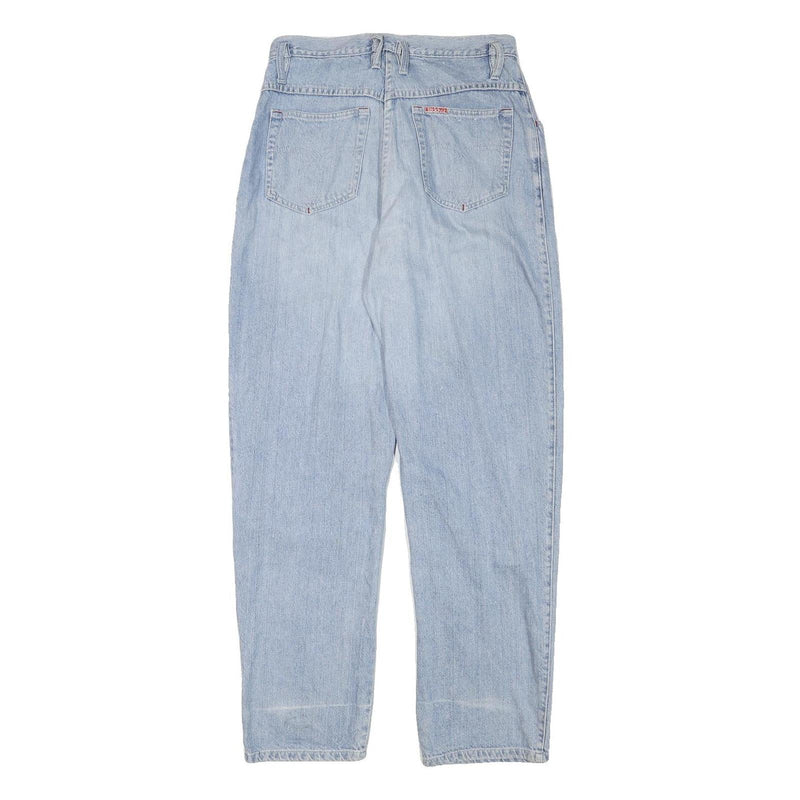 TEDDYS Womens Jeans Blue Relaxed Straight Denim Light W29 L30 Classic Casual Zip