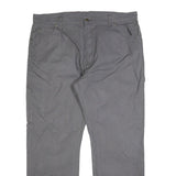 DICKIES Mens Cotton Blend Grey Relaxed Straight Trousers W38 L30 Workwear