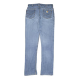 CARHARTT Mens Jeans Blue Regular Straight Denim Medium W30 L34 Classic Casual