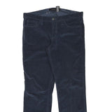 CALVIN KLEIN JEANS Mens Cotton Blend Navy Regular Fit Straight Trousers W33 L29