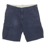 CARHARTT Mens Cotton Blend Navy Blue Cargo Shorts M W32 Workwear Casual