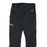 DICKIES Mens Black Regular Fit Straight Leg Trousers W32 L30 Workwear Utility