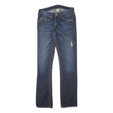TRUE RELIGION Womens Jeans Blue Slim Skinny Denim Light W28 L31 Classic Zip