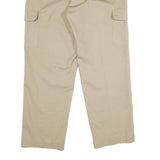 RED KAP Mens Regular Beige Cargo Trousers W38 L32 Polyester Blend Zip Pockets