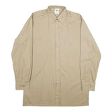 J. MEDER-WATER AG Mens Beige Cotton Blend Shirt XL Classic Fit Long Sleeve