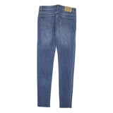 LEVI'S 710 Womens Jeans Blue Slim Skinny Denim Medium W25 L27 Stretch Zip
