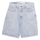 ARIZONA Mens Shorts Blue Denim Relaxed XL W32 Casual Cotton Blend