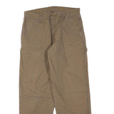 DICKIES Mens Jeans Regular Straight Denim Beige W32 L30 Workwear Zip Closure