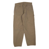 DICKIES Mens Jeans Regular Straight Denim Beige W32 L30 Workwear Zip Closure