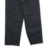 DICKIES Mens Slim Black Trousers W34 L25 Workwear Zip Closure Classic Straight