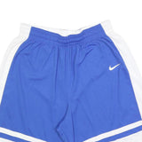 NIKE Mens Blue & White Sports Basketball Shorts XL W32 Athletic Loose Fit