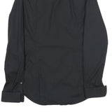 BOSS HUGO BOSS Mens Black Cotton Shirt S Button Collar Long Sleeve Formal