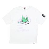 THE NORTH FACE Womens White Cotton Blend Graphic T-Shirt M Short Sleeve Crew