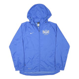 NIKE Boys Blue Storm-Fit Lightweight Zip Hooded Jacket XL Polyester Plain Casual