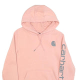 CARHARTT Womens Pink Hoodie XS Cotton Blend Pullover Casual Streetwear