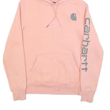 CARHARTT Womens Pink Hoodie XS Cotton Blend Pullover Casual Streetwear