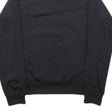 ADIDAS Mens Black Polyester Blend Bomber Jacket S Athletic Plain Zip Stylish