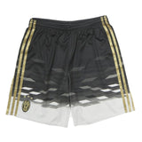 Mens Black & White Sports Polyester Shorts M W28 Club Crest