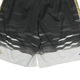 Mens Black & White Sports Polyester Shorts M W28 Club Crest