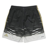 Mens Black & White Sports Polyester Shorts M W28 Club Crest