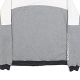 NIKE Womens Grey & White Sportswear Sweatshirt XL Half Zip Casual
