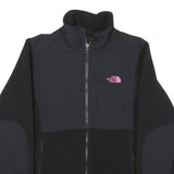 THE NORTH FACE Womens Black Pink Logo Softshell Jacket XS Polyester Blend Zip