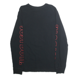 NIKE Mens Black Just Do It Long Sleeve Crew Neck T-Shirt M Cotton Graphic