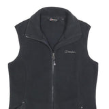 BERGHAUS Womens Black Fleece Vest M Polyester Outdoor Casual Zip Pockets