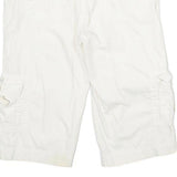 AMERICAN EAGLE Womens White Casual Cargo Shorts XXS W30 Comfortable Fit