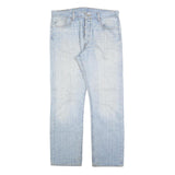 LEVI'S 501 Mens Jeans Blue Regular Straight Denim Light W34 L30 Classic Button