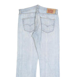 LEVI'S 501 Mens Jeans Blue Regular Straight Denim Light W34 L30 Classic Button